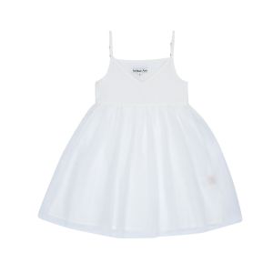 Milky White Tulle, Babdy Doll Dress